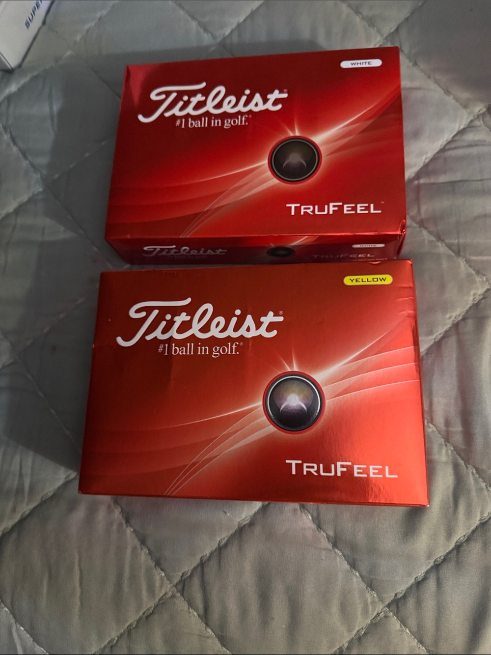 Titleist TruFeel Golf Ball Boxes - Red Packaging